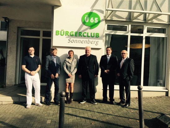 Der Bürgerclub Sonnenberg ist eröffnet. Im Foto (v.l.): Dr. Andre Kohl, Dr. Werner Jopp, Elke Rücker, Wolfgang Rücker, Andreas Xander, Wolfgang Pfeiffer Foto: Bürgerclub Sonnenberg