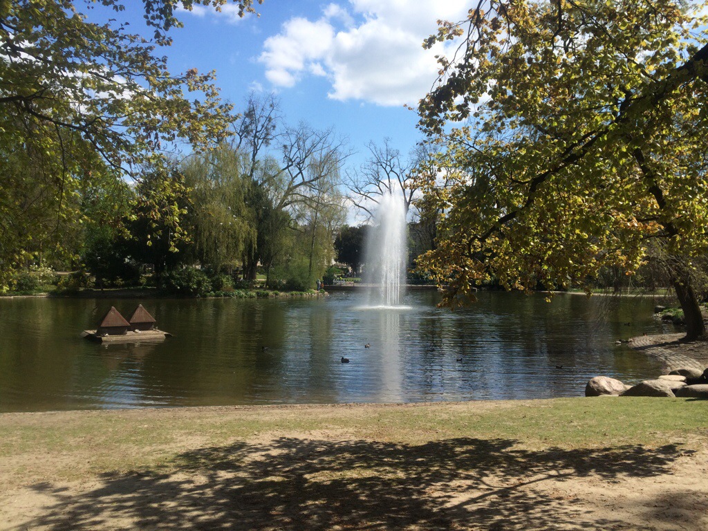 Fontäne am Warmen Damm Wiesbaden