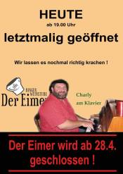 Das Abschiedsplakat veröffentlichte "Der Eimer" auf seiner Facebookseite