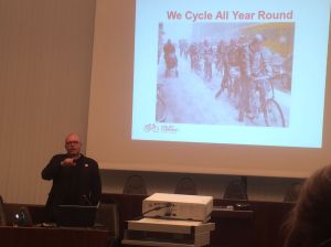 Klaus Bondam: "Wir Dänen radeln bei jedem Wetter, auch bei Schnee. Wenn wir angekommen sind, fühlen wir uns dann stark wie Wikinger"