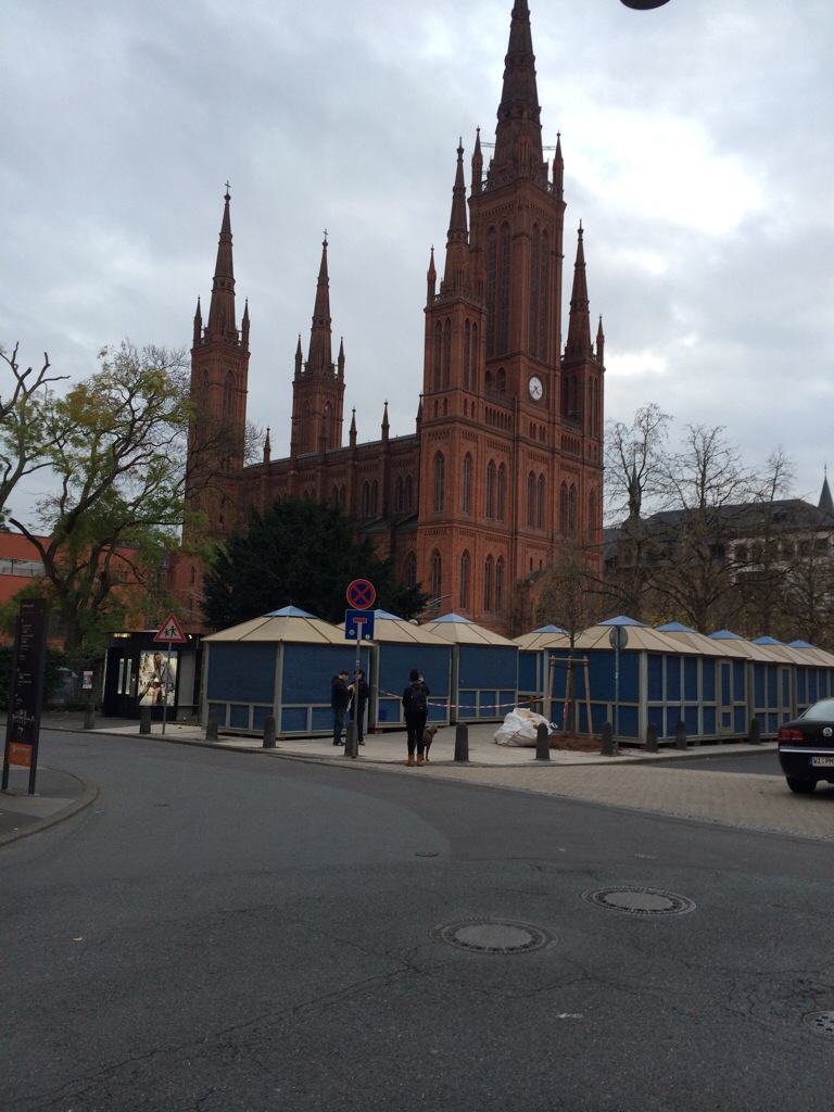 Geschafft: An der Marktkirche waren die Stände zuerst fertig