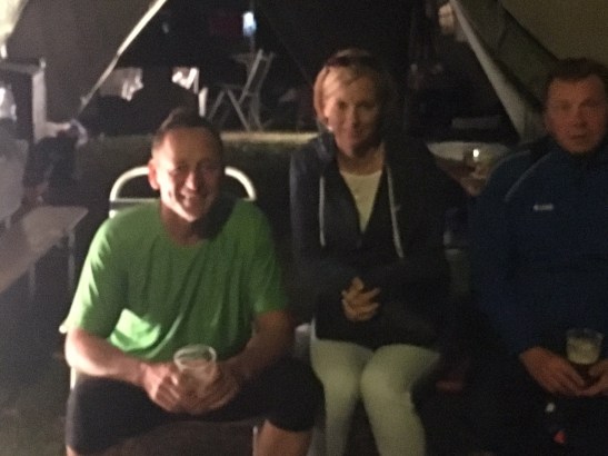 Polizeipräsident Peter Müller (l.) lief 5 Kilometer für den guten Zweck